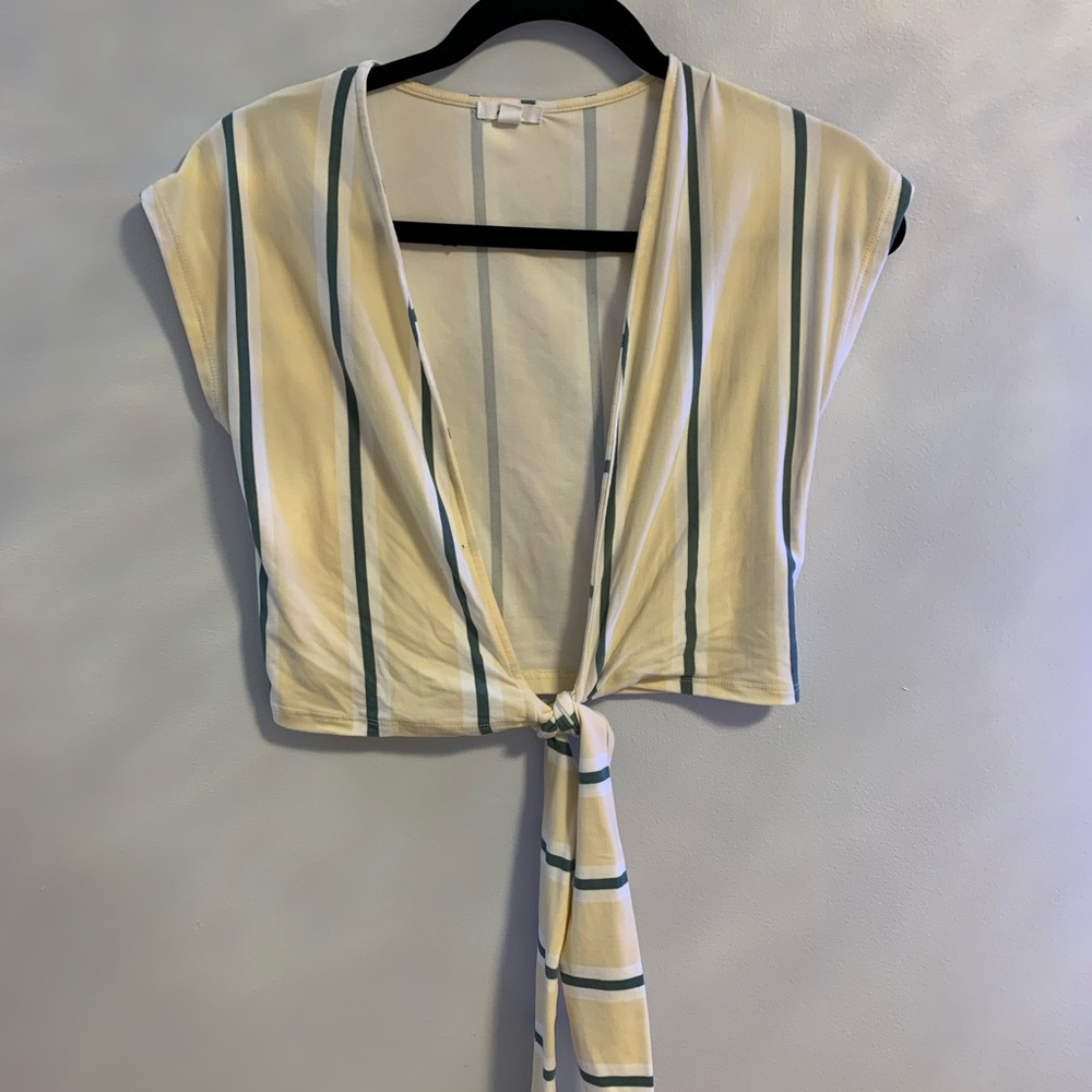 Striped Tie Up Summer Top